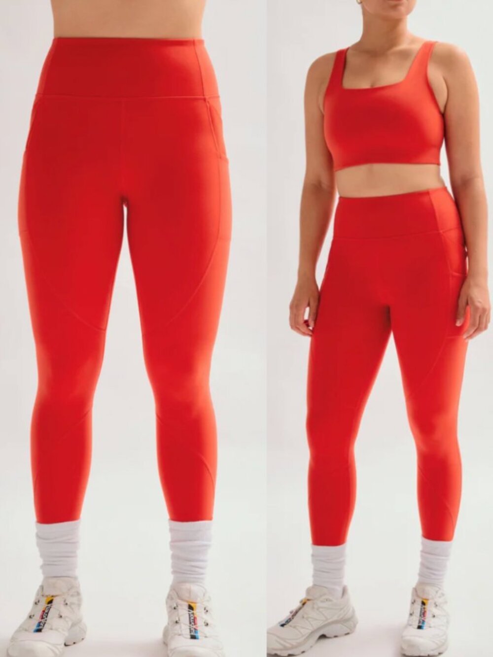 Girlfriend Collective Candy Red 7/8 Length Leggings